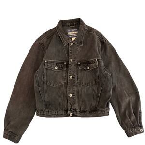 Unionbay Denim Jacket Black Y2k Vintage Sz M